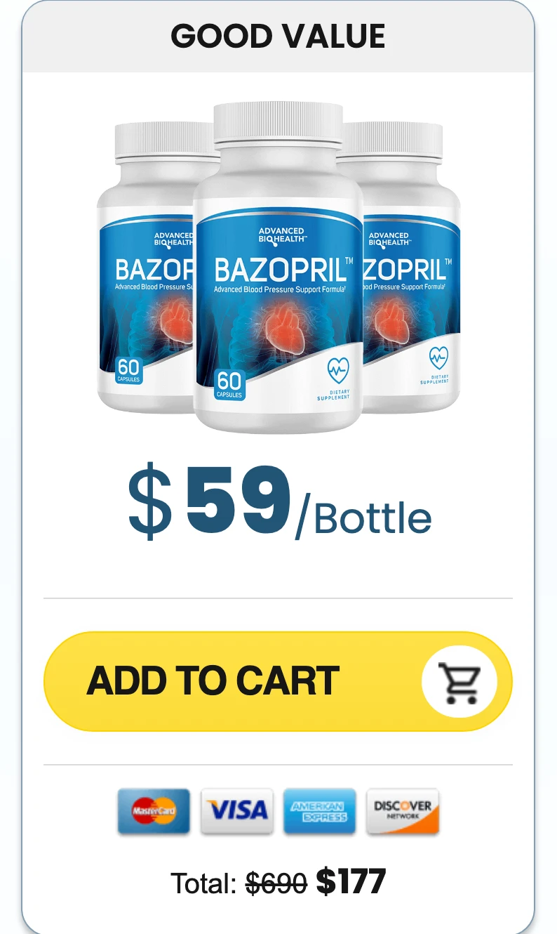 Bazopril 3 bottles