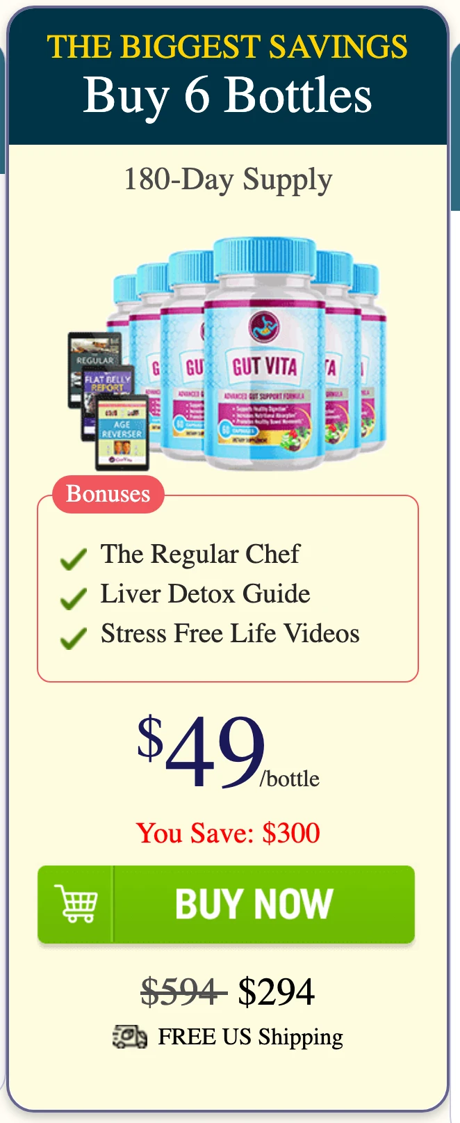 Gut Vita 6 bottles